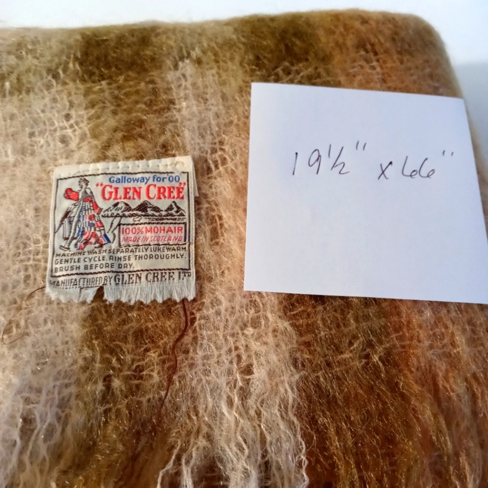 Vintage Glen Cree Mohair Scarf